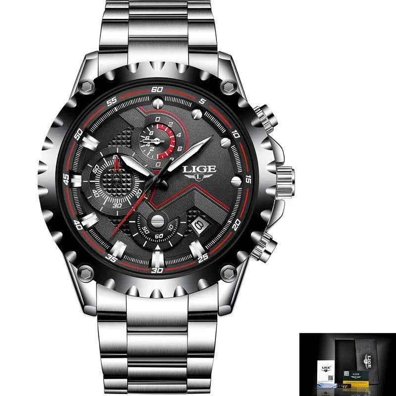 Business Simple Watch SCWTY41 Luxury Blue Stainless Steel Quartz - Touchy Style