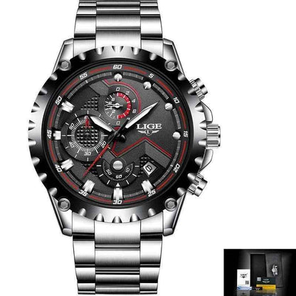 Business Simple Watch SCWTY41 Luxury Blue Stainless Steel Quartz - Touchy Style