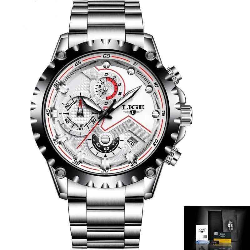 Business Simple Watch SCWTY41 Luxury Blue Stainless Steel Quartz - Touchy Style
