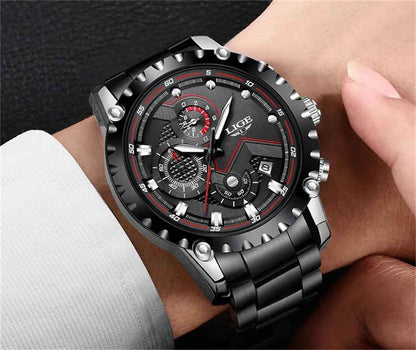 Business Simple Watch SCWTY41 Luxury Blue Stainless Steel Quartz - Touchy Style