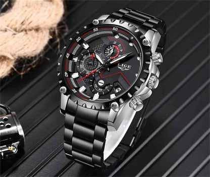 Business Simple Watch SCWTY41 Luxury Blue Stainless Steel Quartz - Touchy Style