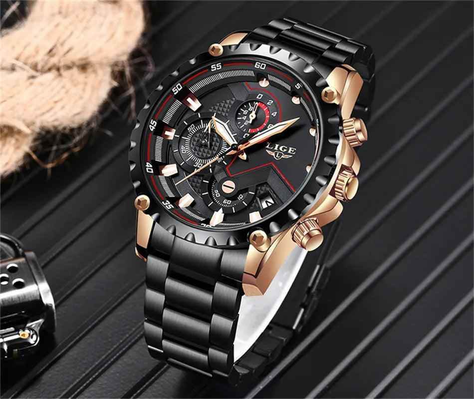 Business Simple Watch SCWTY41 Luxury Blue Stainless Steel Quartz - Touchy Style