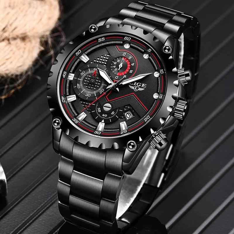Business Simple Watch SCWTY41 Luxury Blue Stainless Steel Quartz - Touchy Style