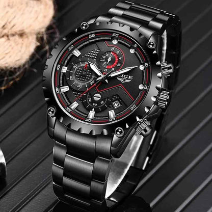 Business Simple Watch SCWTY41 Luxury Blue Stainless Steel Quartz - Touchy Style
