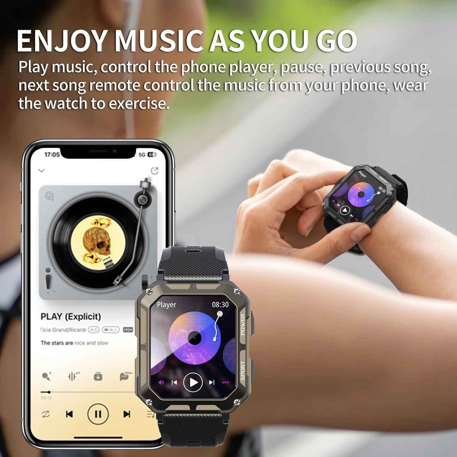 C20pro Smartwatch Powerful and Versatile for Men Black