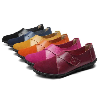 Candy Leather Flats Loafers Women&