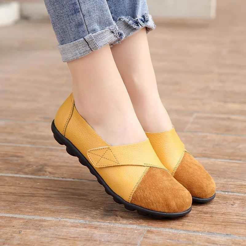 Candy Leather Flats Loafers Women&