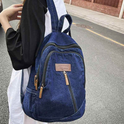 Canvas Travel Book Bag - Laptop Cool Backpack QB353 - Touchy Style