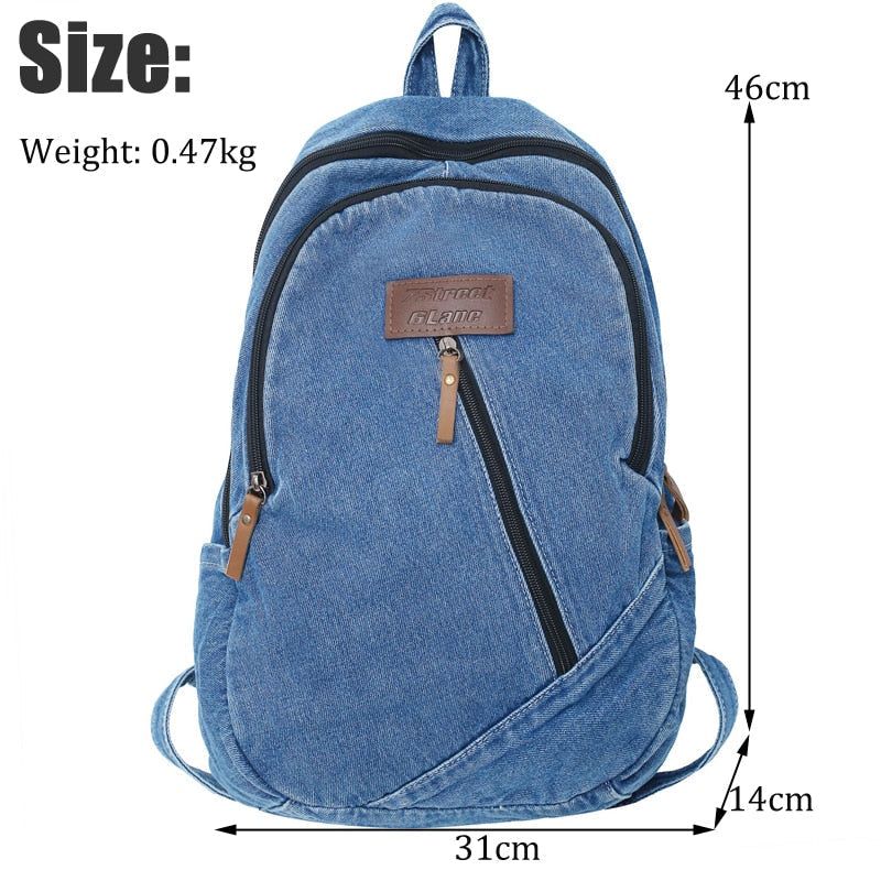 Canvas Travel Book Bag - Laptop Cool Backpack QB353 - Touchy Style .