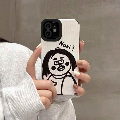 Cartoon Couple Cute Funny Phone Case for iPhone 1, 11, 12, 13, 14 Pro Max, Mini, XR, XS, 6, 7, 8 Plus, SE 2, 3 - Cover - Touchy Style