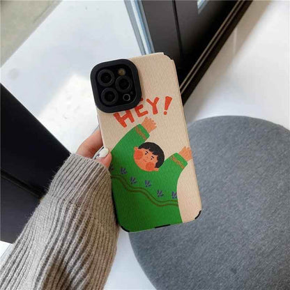 Cartoon Couple Cute Funny Phone Case for iPhone 1, 11, 12, 13, 14 Pro Max, Mini, XR, XS, 6, 7, 8 Plus, SE 2, 3 - Cover - Touchy Style .