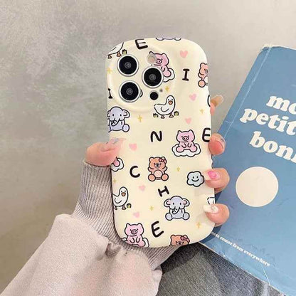 Cartoon Mini Animals Cute Phone Case For iPhone 11, 12, 13, 14, or 15 Pro Max - Touchy Style