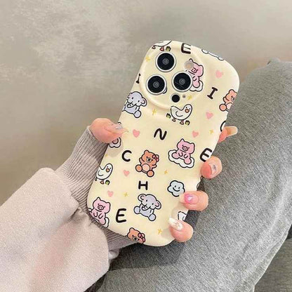 Cartoon Mini Animals Cute Phone Case For iPhone 11, 12, 13, 14, or 15 Pro Max - Touchy Style