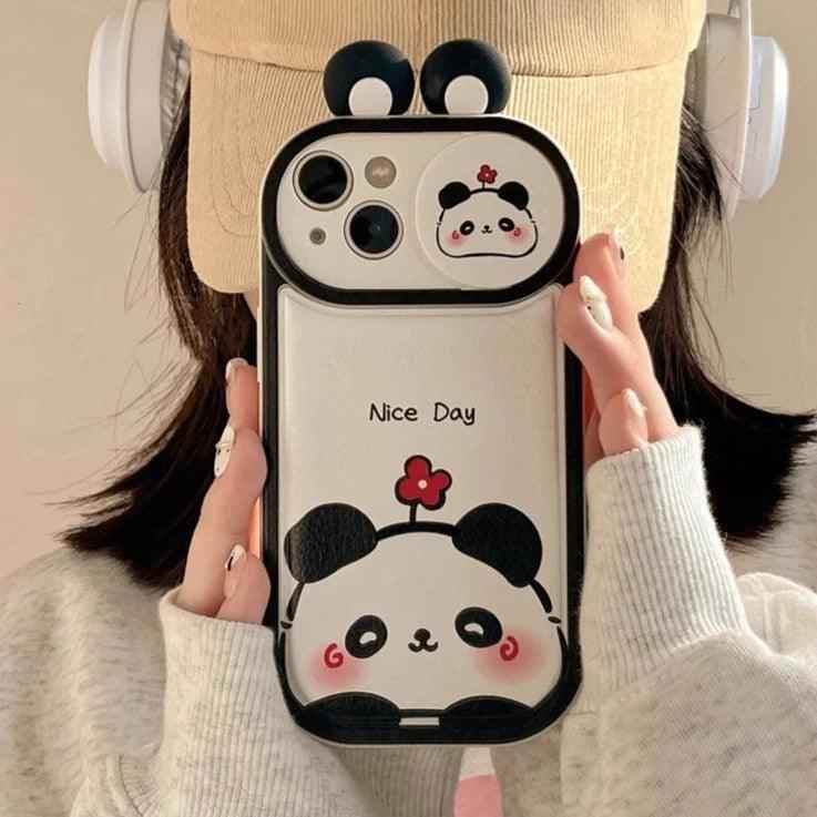 Cartoon Pink Pig, Puppy, Panda, and Cow Cute Phone Case For iPhone 15 Pro Max, 14, 13, 11, or 12 - Touchy Style .