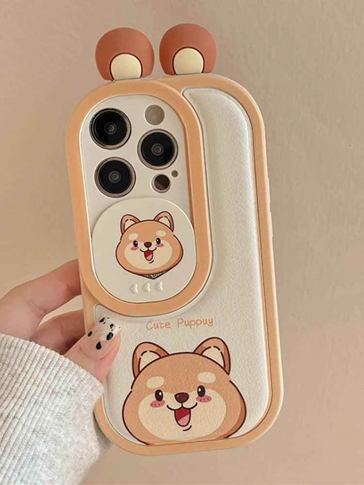 Cartoon Pink Pig, Puppy, Panda, and Cow Cute Phone Case For iPhone 15 Pro Max, 14, 13, 11, or 12 - Touchy Style