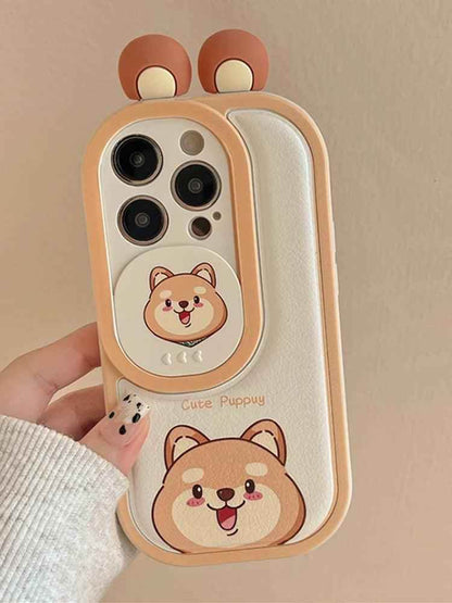 Cartoon Pink Pig, Puppy, Panda, and Cow Cute Phone Case For iPhone 15 Pro Max, 14, 13, 11, or 12 - Touchy Style