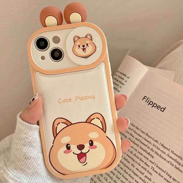 Cartoon Pink Pig, Puppy, Panda, and Cow Cute Phone Case For iPhone 15 Pro Max, 14, 13, 11, or 12 - Touchy Style
