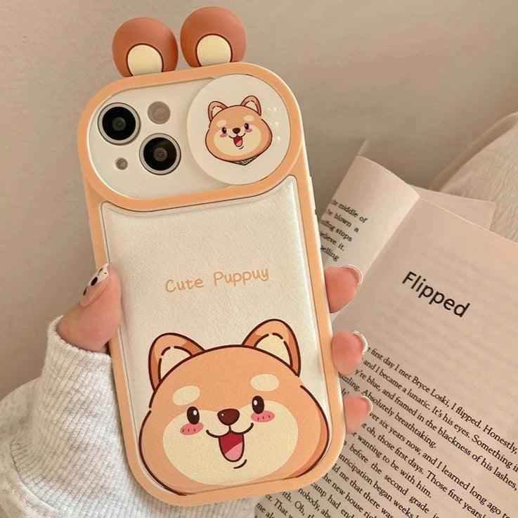 Cartoon Pink Pig, Puppy, Panda, and Cow Cute Phone Case For iPhone 15 Pro Max, 14, 13, 11, or 12 - Touchy Style .