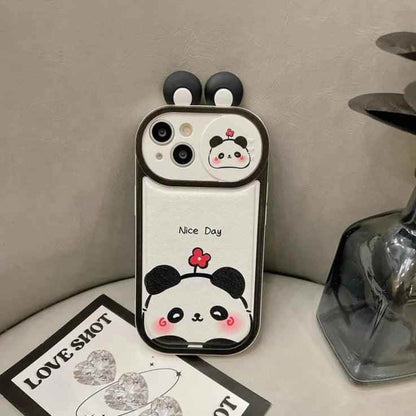 Cartoon Pink Pig, Puppy, Panda, and Cow Cute Phone Case For iPhone 15 Pro Max, 14, 13, 11, or 12 - Touchy Style