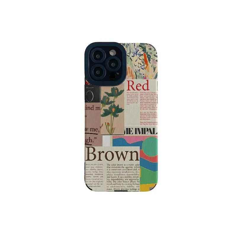 Charming Green Plants Illustration: Cute Phone Case with Soft Cover for iPhone 15, 14, 13, 12, 11 Pro Max, XR, X, XS Max, 7, 8 Plus, and SE - Touchy Style