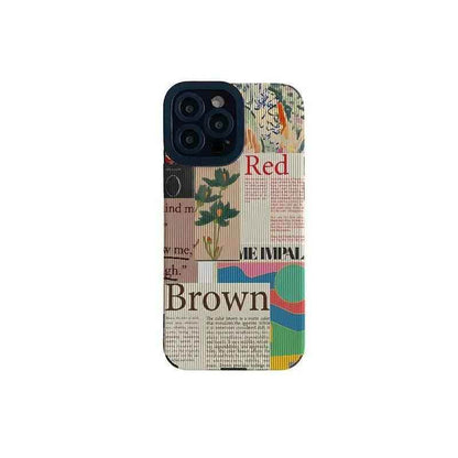 Charming Green Plants Illustration: Cute Phone Case with Soft Cover for iPhone 15, 14, 13, 12, 11 Pro Max, XR, X, XS Max, 7, 8 Plus, and SE - Touchy Style