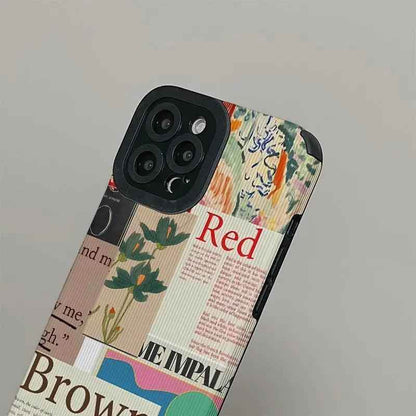 Charming Green Plants Illustration: Cute Phone Case with Soft Cover for iPhone 15, 14, 13, 12, 11 Pro Max, XR, X, XS Max, 7, 8 Plus, and SE - Touchy Style