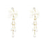 Charming RV128 Sweet Pearl Fresh Drop Earrings: Fashionable Bowknot Dangle Jewelry - Touchy Style