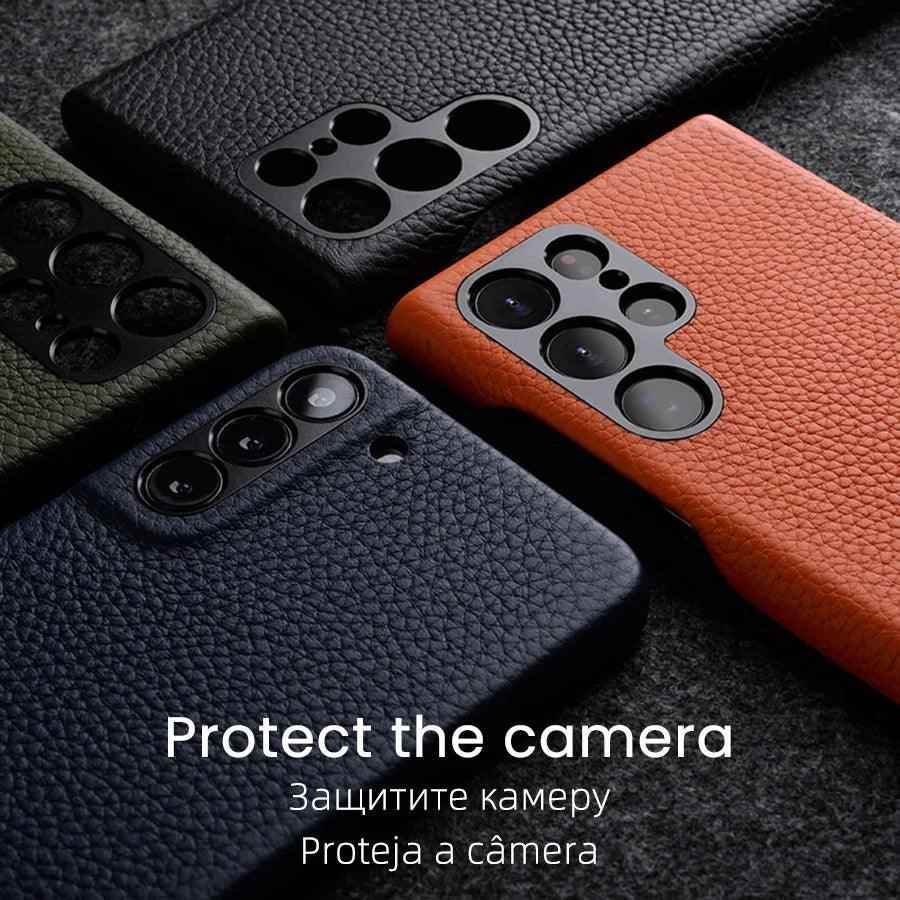 Chic Leather Cute Phone Case For Galaxy S23 Ultra &amp; S22 Plus - Touchy Style .