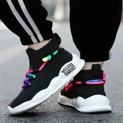 Children Boys Girls Casual Shoes CCSZX40 Kids High Top Socks Sneakers - Touchy Style