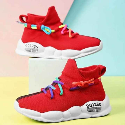 Children Boys Girls Casual Shoes CCSZX40 Kids High Top Socks Sneakers - Touchy Style