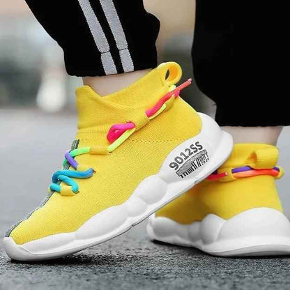 Children Boys Girls Casual Shoes CCSZX40 Kids High Top Socks Sneakers - Touchy Style
