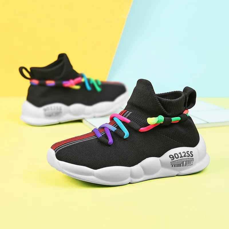 Children Boys Girls Casual Shoes CCSZX40 Kids High Top Socks Sneakers - Touchy Style