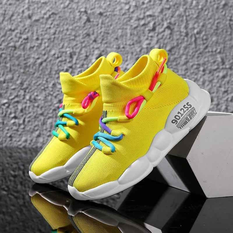 Children Boys Girls Casual Shoes CCSZX40 Kids High Top Socks Sneakers - Touchy Style