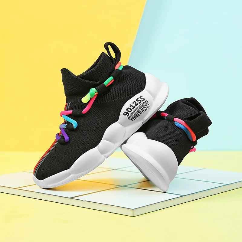 Children Boys Girls Casual Shoes CCSZX40 Kids High Top Socks Sneakers - Touchy Style