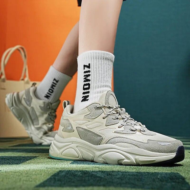 Chunky Breathable Sneakers for Men and Women: Walking Casual Shoes - AN411 - Touchy Style .