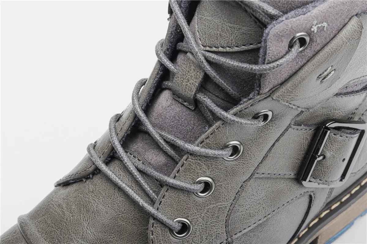 Classic Comfortable Leather Ankle Boots: TC200 Men&