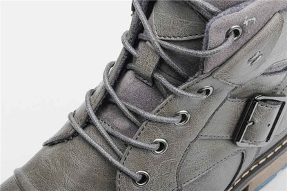 Classic Comfortable Leather Ankle Boots: TC200 Men&