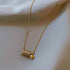Classic Metal Steel Twisted Pendant Necklace Charm Jewelry EL424 - Touchy Style