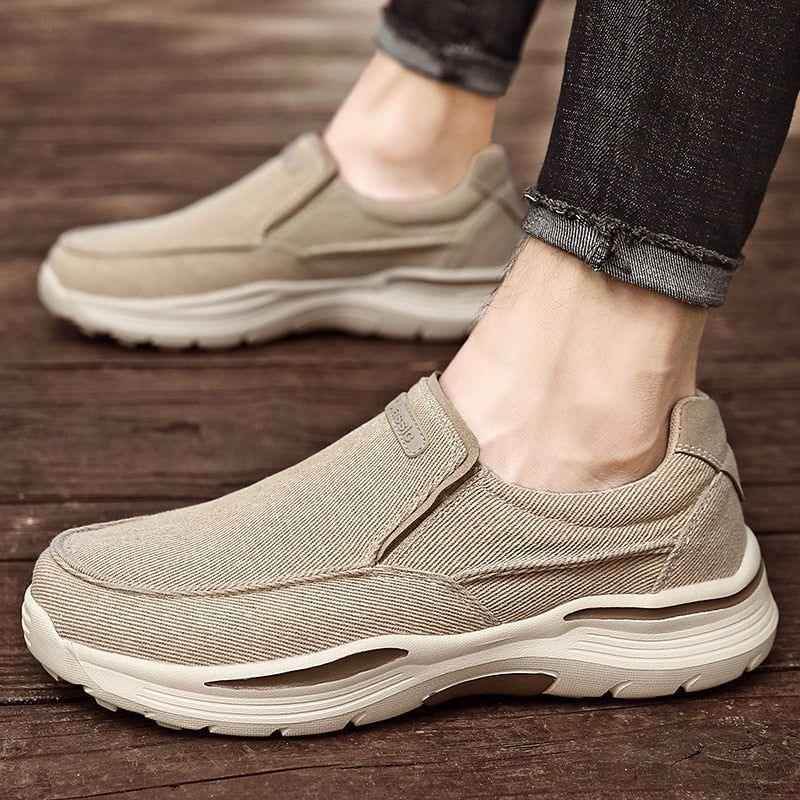 Classic Trendy Men Casual Shoes Canvas Breathable Men&