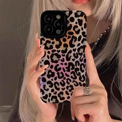 Colorful Leopard Print Phone Case for iPhone 15, 14, 13, 12, 11, Pro Max, 6, 6S, 7, 8, 14 Plus, X, XS, XR - Cute Cover - Touchy Style