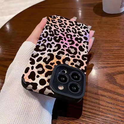 Colorful Leopard Print Phone Case for iPhone 15, 14, 13, 12, 11, Pro Max, 6, 6S, 7, 8, 14 Plus, X, XS, XR - Cute Cover - Touchy Style
