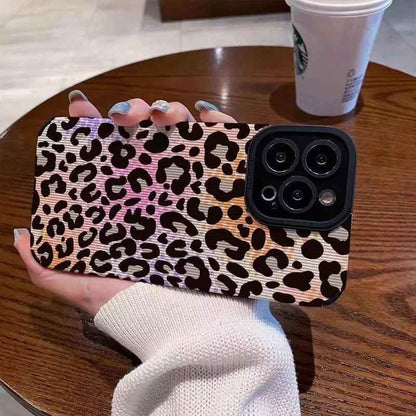 Colorful Leopard Print Phone Case for iPhone 15, 14, 13, 12, 11, Pro Max, 6, 6S, 7, 8, 14 Plus, X, XS, XR - Cute Cover - Touchy Style