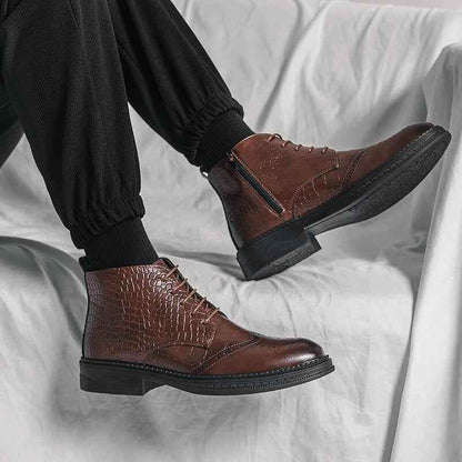 Comfortable British Style Chelsea Boots - Men&