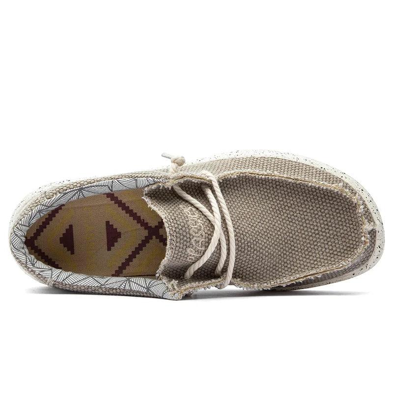 Comfortable Flat Loafers Canvas Men&