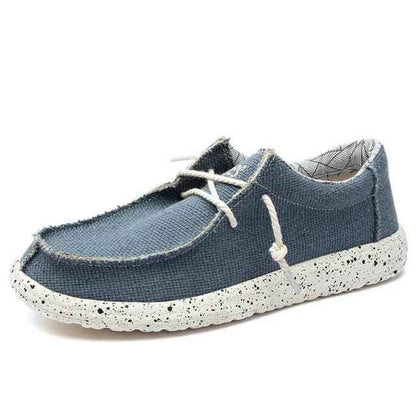 Comfortable Flat Loafers Canvas Men&