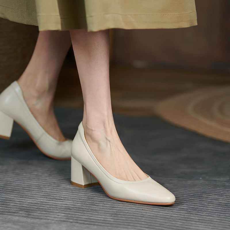 Comfortable High Heels Pumps - Women&