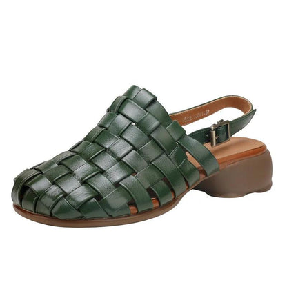 Comfortable Leather Sandals: E6-1608 Women&