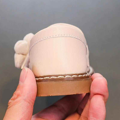 Comfortable Soft Leather Toddler Girl Casual Shoes with Flower - TF329 - Touchy Style