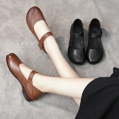 Comfortable Soft Sole, Leather, Low Heels Women&