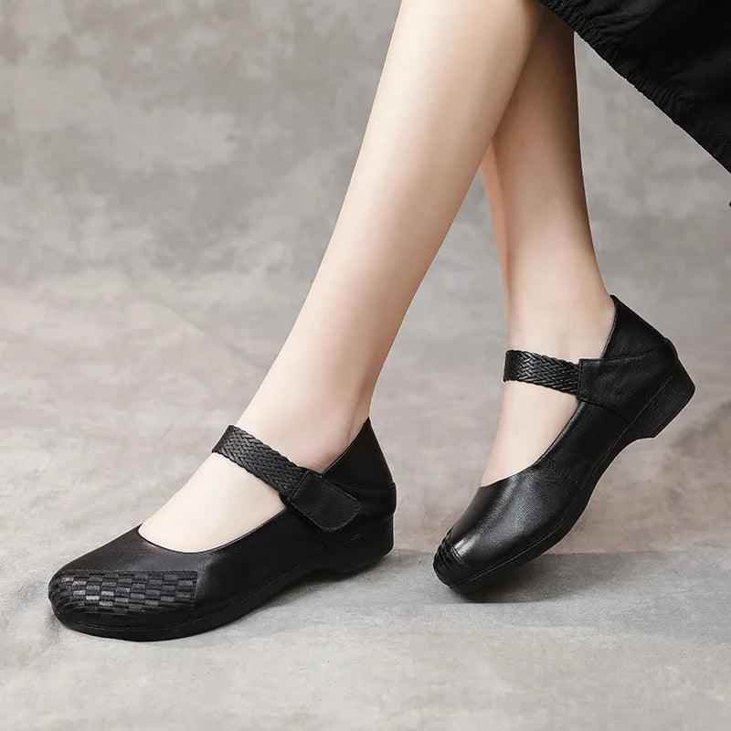 Comfortable Soft Sole, Leather, Low Heels Women&